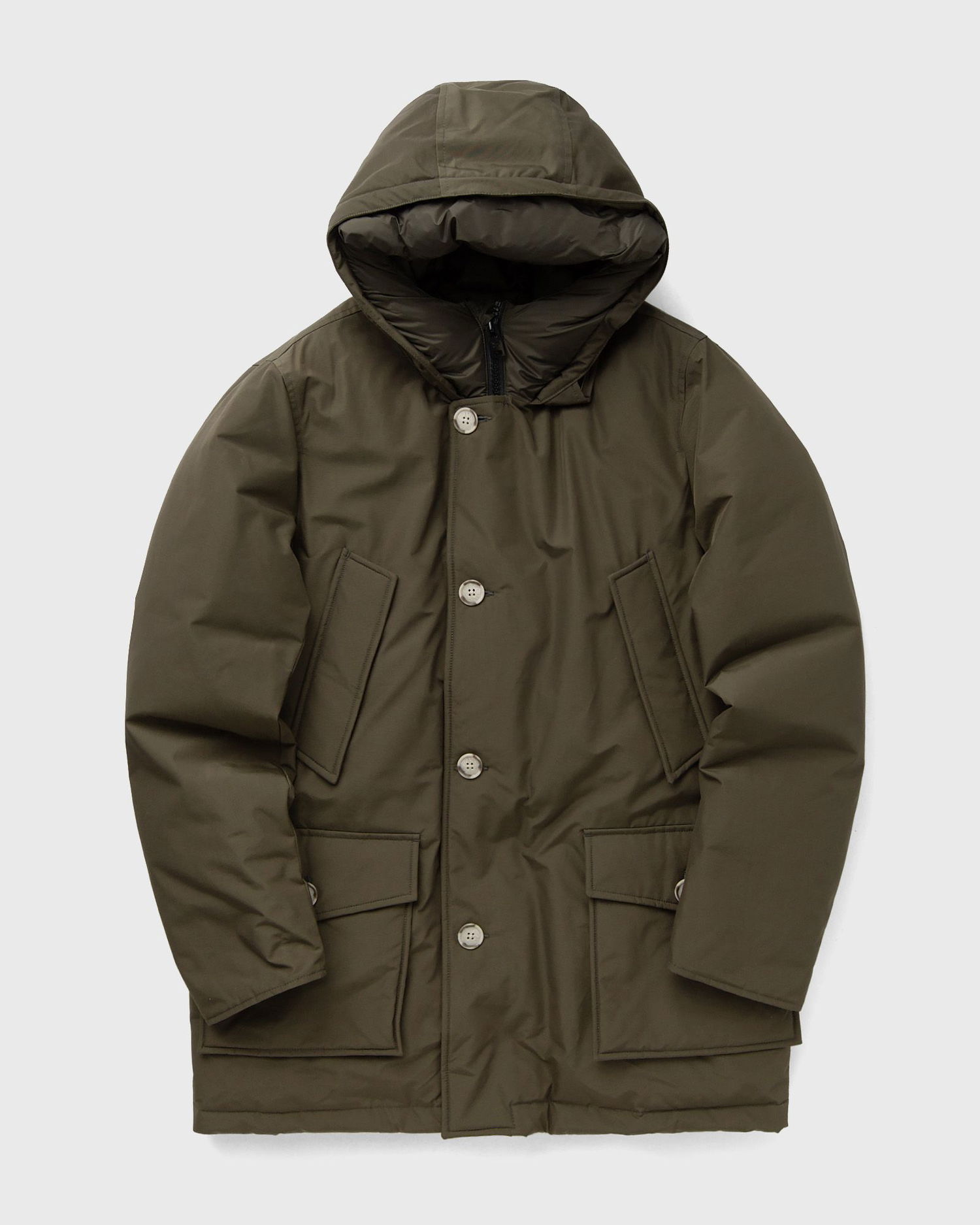 Парка WOOLRICH Arctic Parka with Button Closure and Attached Hood Зелено | CFWOOU0483MRUT0001-DAG, 0