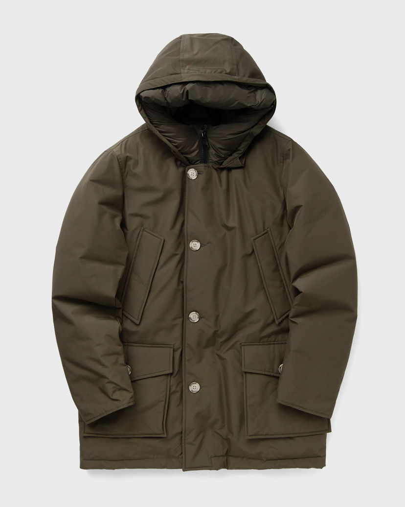 Парка WOOLRICH Arctic Parka with Button Closure and Attached Hood Зелено | CFWOOU0483MRUT0001-DAG
