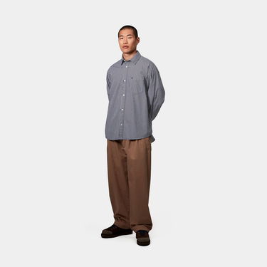 Риза Carhartt WIP Carhartt WIP Notus Long Sleeve Shirt Arvin Stripe Синьо | I034697_8, 1