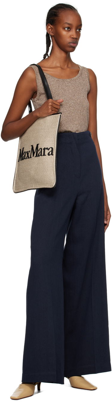 Потник Max Mara Elica Tank Top Кафяво | 2393611232600 MM12134, 4