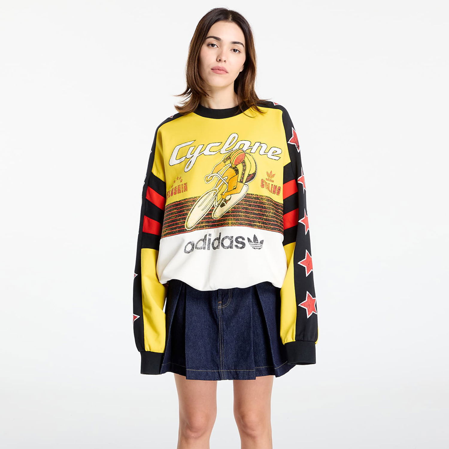 Суитчър adidas Originals Archive Cycling Sweatshirt Жълто | JW0147, 0