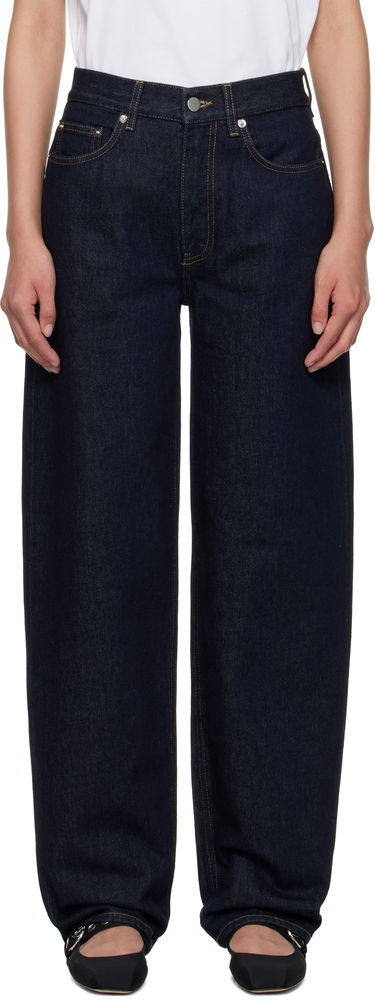 Дънки Loulou de Saison Loulou de Saison Samur Straight-Leg Jeans Синьо | SAMUR LDS, 0