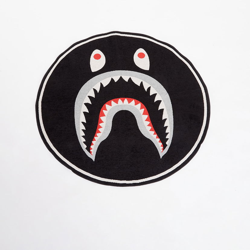 Домашен декор BAPE A BATHING APE Shark Floor Rug Black Universal Черно | 001HOK801005M BLK