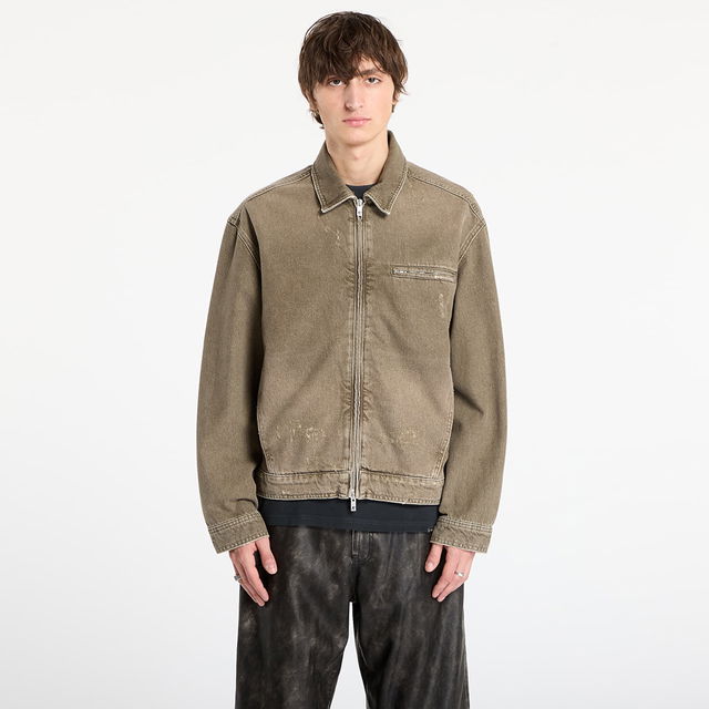 REPRESENT Washed Collared Denim Jacket
