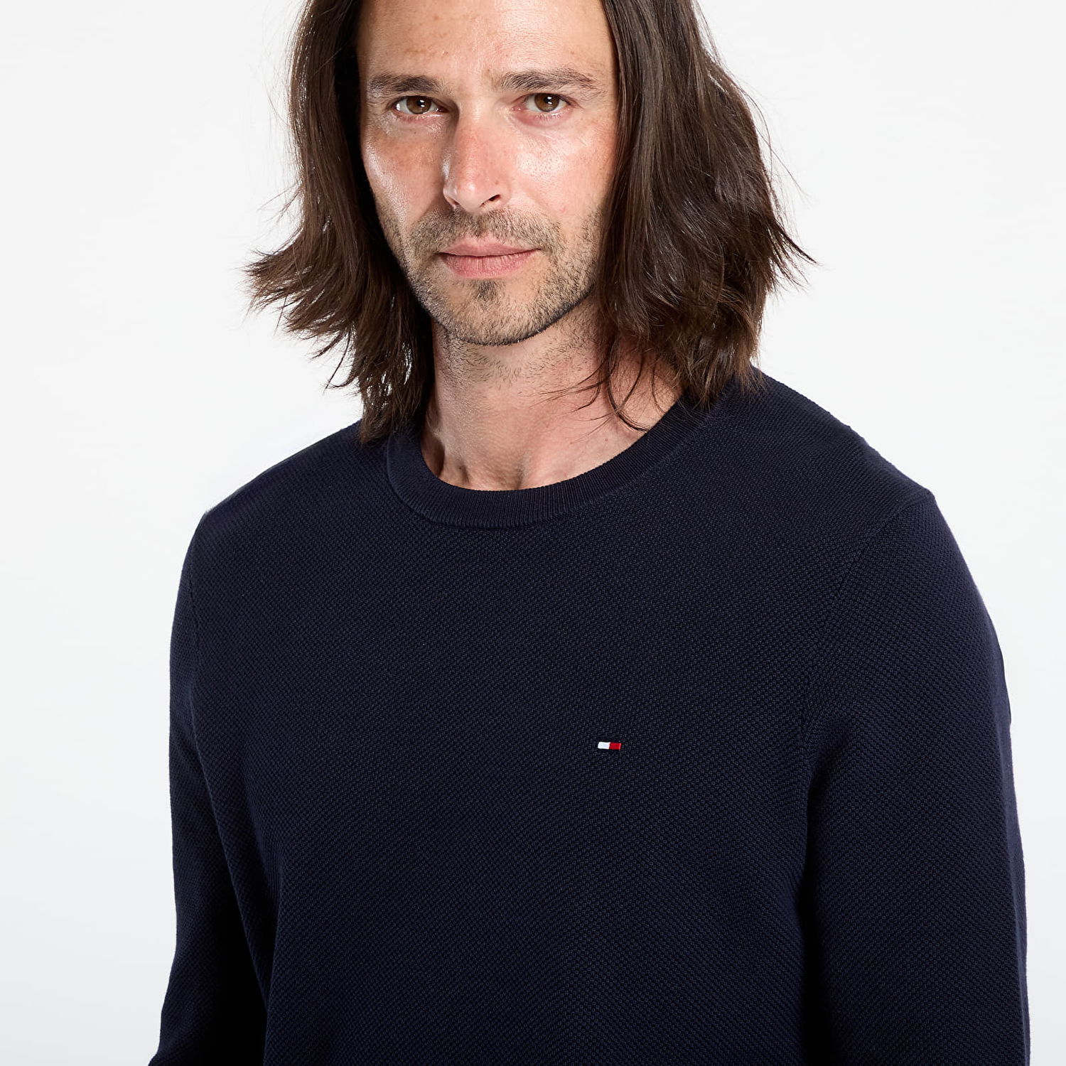 Пуловер Tommy Hilfiger Tommy Hilfiger Essential Structure Sweatshirt Тъмно синьо | MW0MW36347 DW5, 1