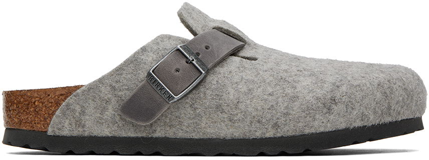 Кецове и обувки Birkenstock Regular Boston Loafers "Gray" Сиво | 1026163, 0