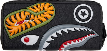 Портфейл BAPE Shark Long Wallet Черно | 001SGK701013F, 1