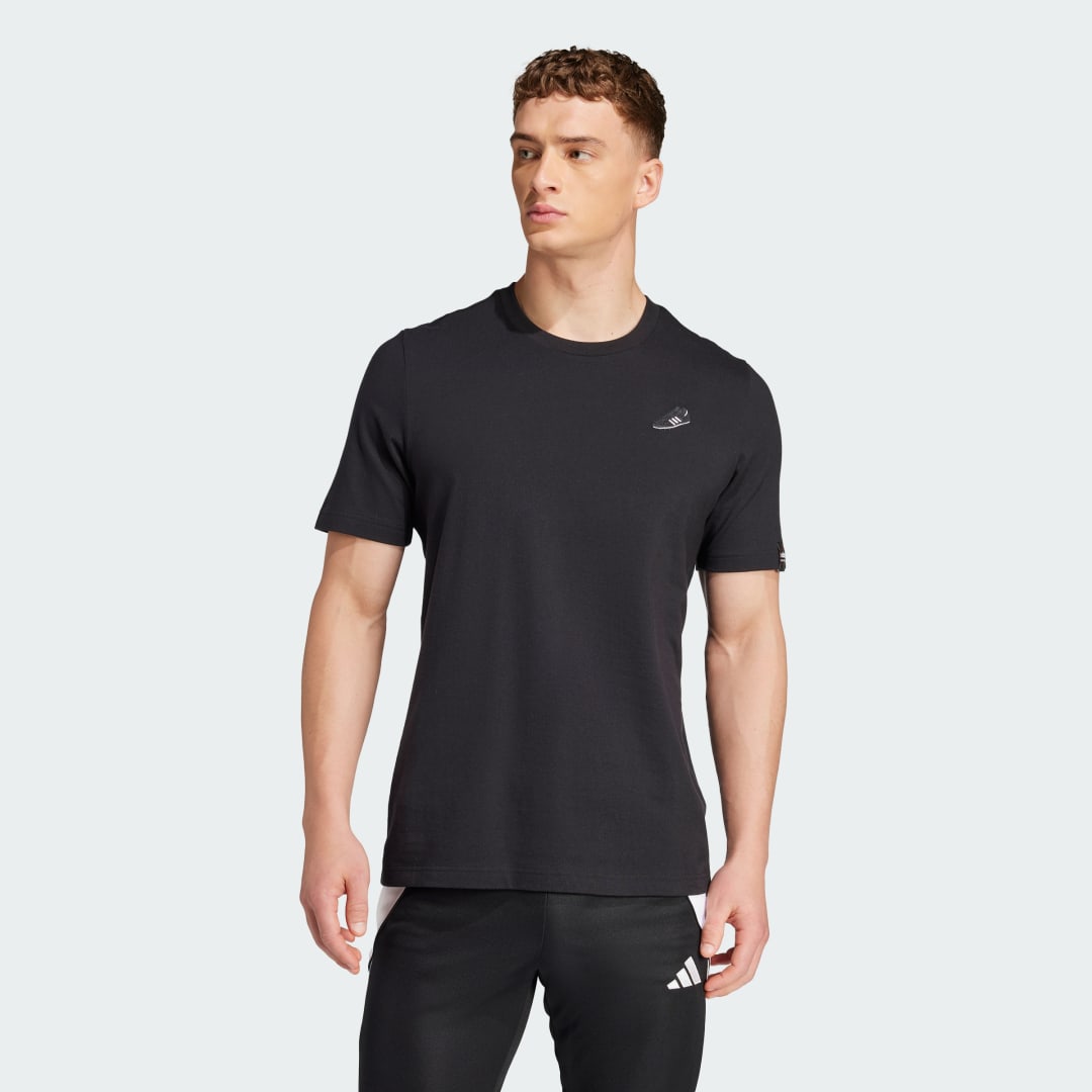 Тениска adidas Performance Signature Graphic T-Shirt Черно | JJ1421, 0