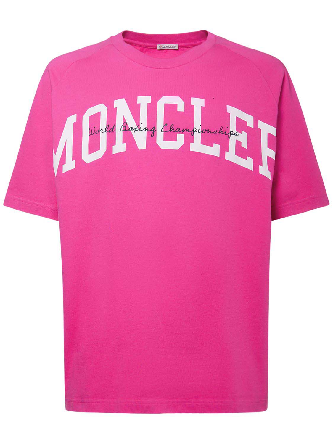Тениска Moncler Logo T-Shirt Розово | I20918C000248390T549, 0