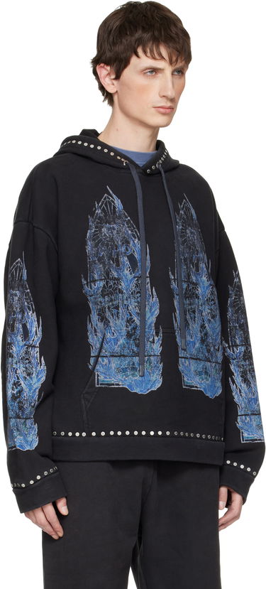 Суитчър Who Decides War Flame Glass Hoodie Черно | 1110310002FW25, 1