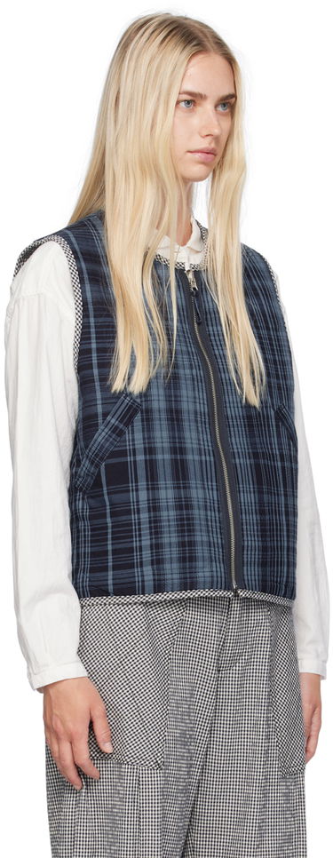 Жилетка YMC YMC Jackie Reversible Gilet Vest Синьо | Q5WMB, 3