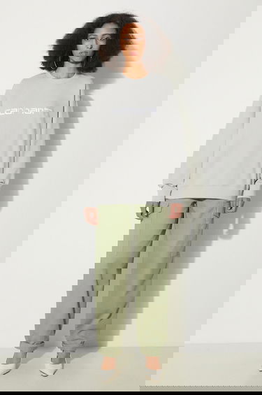 Суитчър Carhartt WIP Sweatshirt with embroidered logo Сиво | I033647.2AXXX, 1