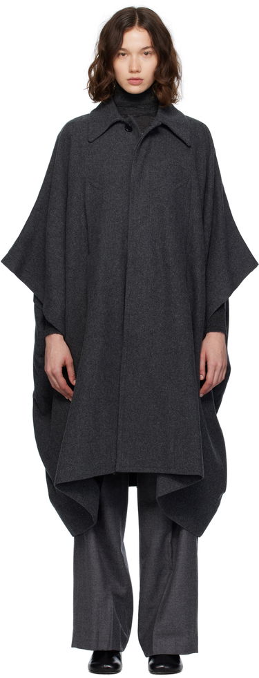 Палта Maison Margiela MM6 Maison Margiela Wool Cape Coat Сиво | S52AH0083 M35473, 0