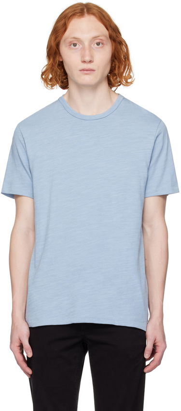 Тениска rag & bone Classic Flame T-Shirt Синьо | MBC22FT039TL39, 0