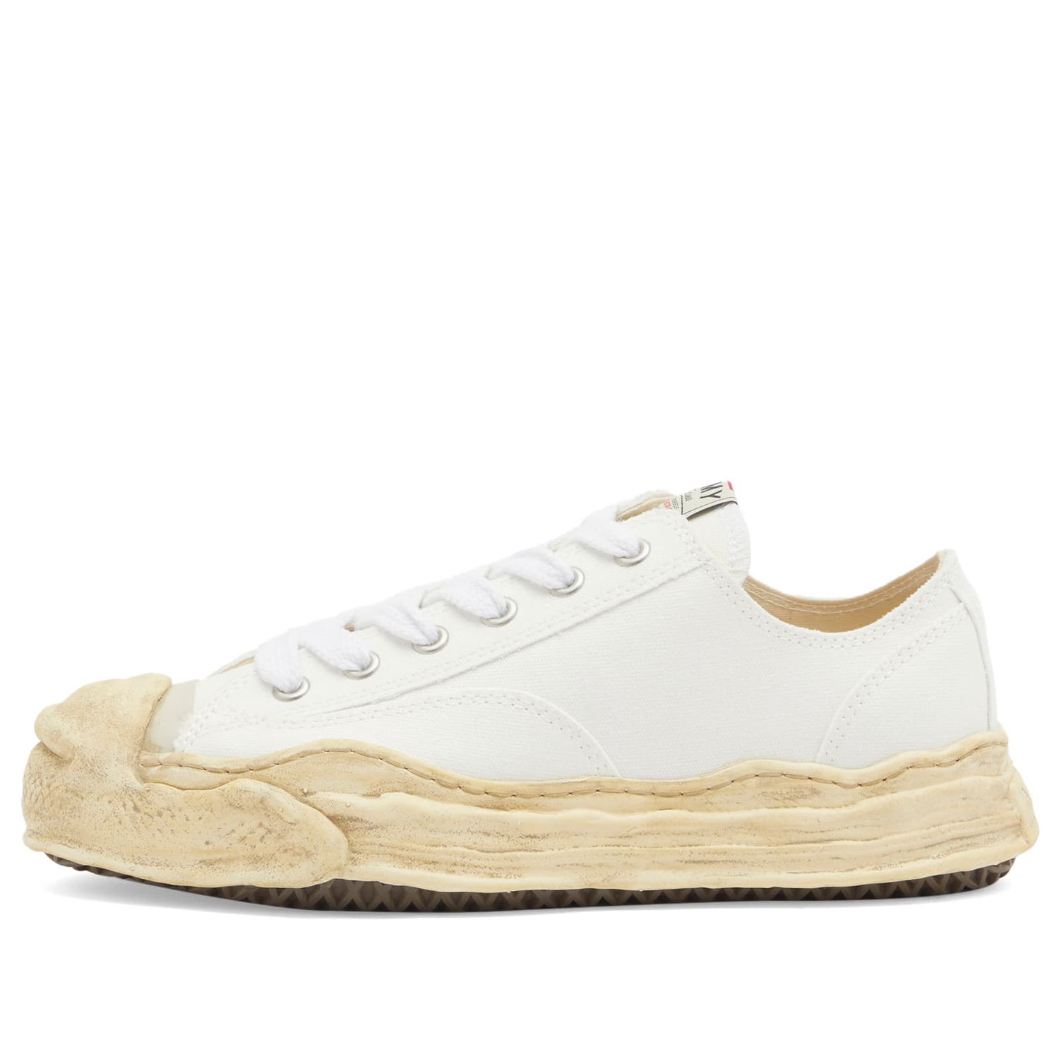 Кецове и обувки Maison MIHARA YASUHIRO Hank Garment Dyed Low Canvas Бяло | A13FW733-WH, 0