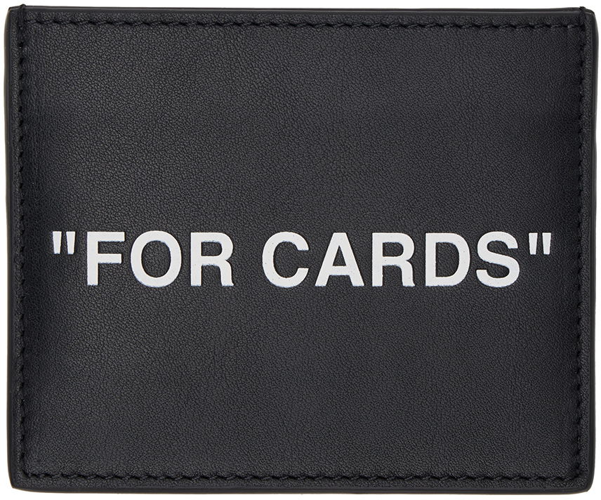 Портфейл Off-White Black 'For Cards' Leather Card Holder Черно | OMND031C99LEA0011001, 0