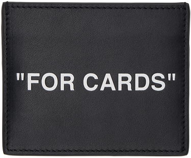 Портфейл Off-White Black 'For Cards' Leather Card Holder Черно | OMND031C99LEA0011001, 0