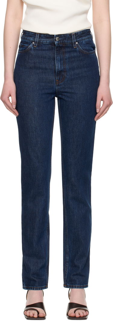 Дънки TOTEME High Slim Jeans Синьо | 252-WRB0271-FB0045, 0
