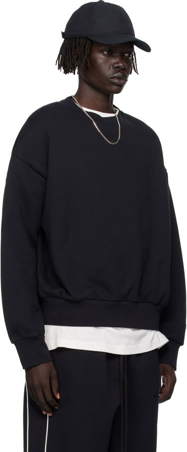 Суитчър Fear of God Fear of God ESSENTIALS Classic Fit Fleece Crewneck Sweatshirt Черно | 192SP252040F, 1