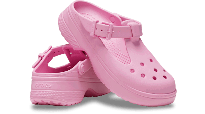 Кецове и обувки Crocs Classic Mary Jane Clogs Pink Tweed Розово | 210581-6WY, 1
