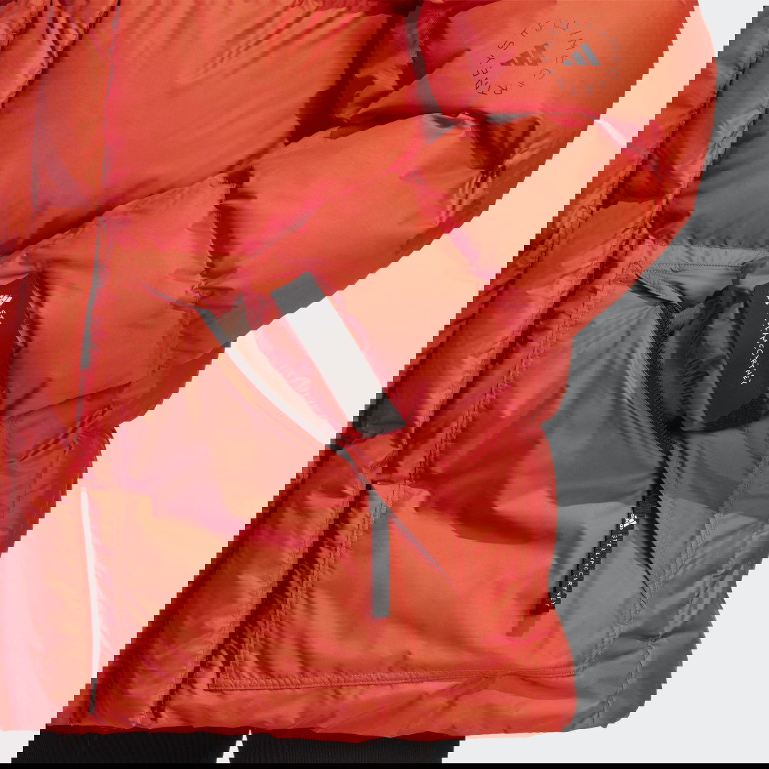 Пухо яке adidas Originals Stella McCartney x Mid-Length Padded Winter Jacket Червено | IA9125, 1