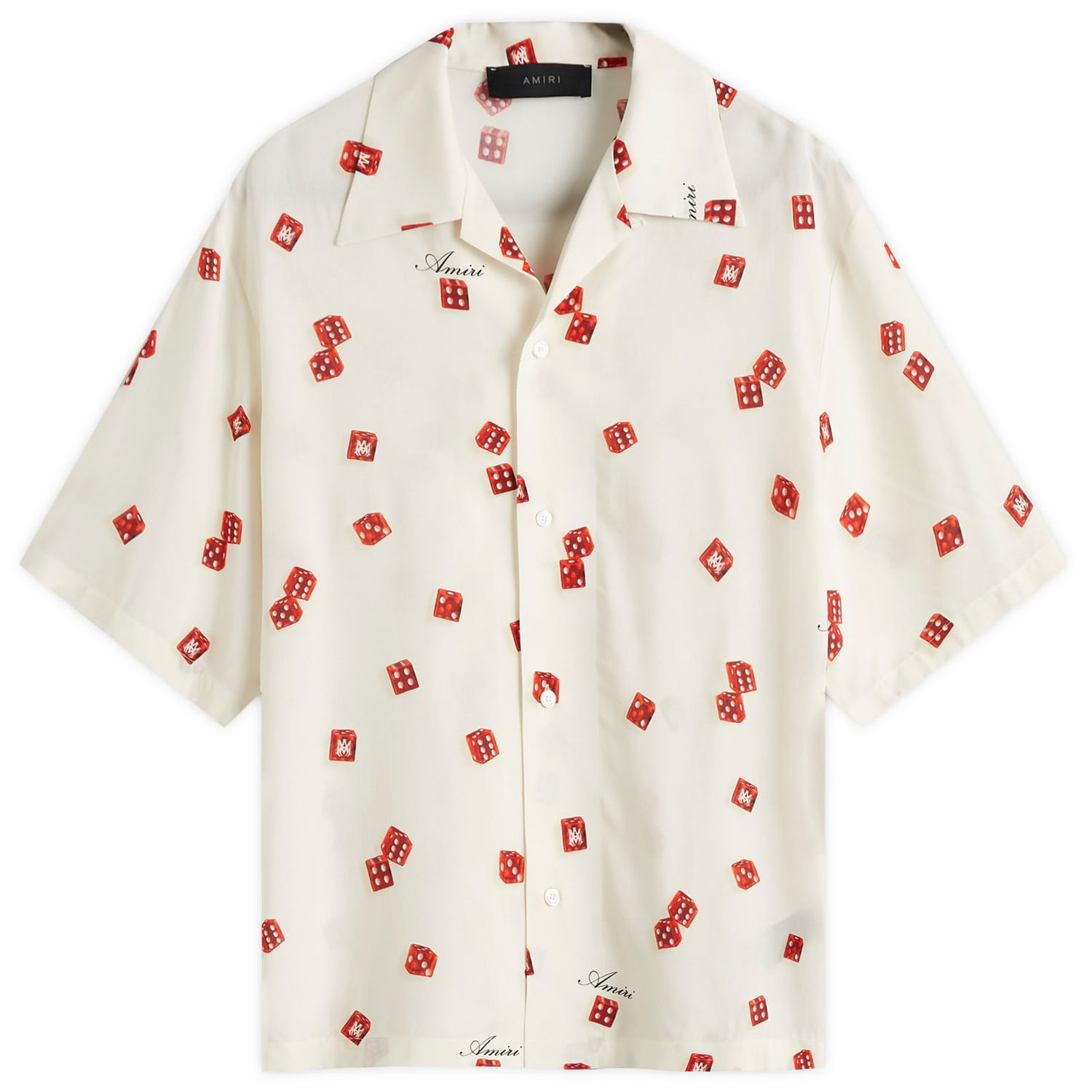 Риза AMIRI Dice Print Bowling Shirt Бяло | AMSTCA1093-271, 0