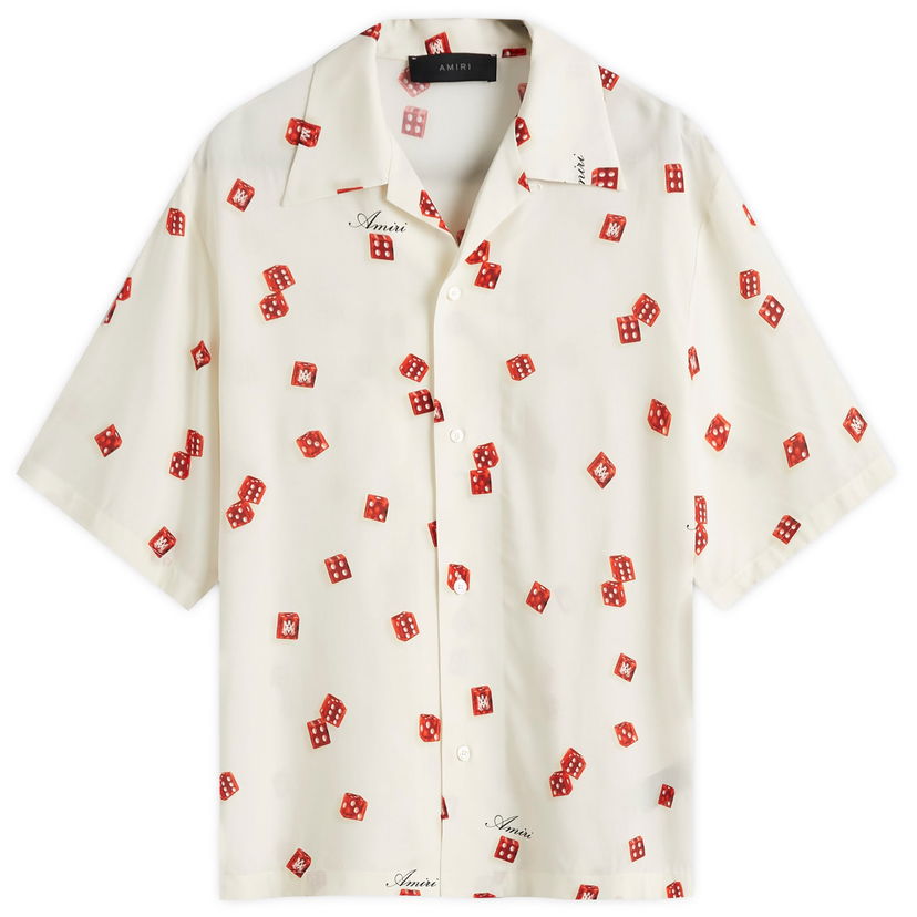 Риза AMIRI Dice Print Bowling Shirt Бяло | AMSTCA1093-271