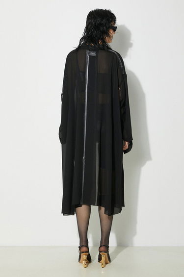 Риза UNDERCOVER Undercover Asymmetric Sheer Shirt Черно | UC1D1304.2, 2