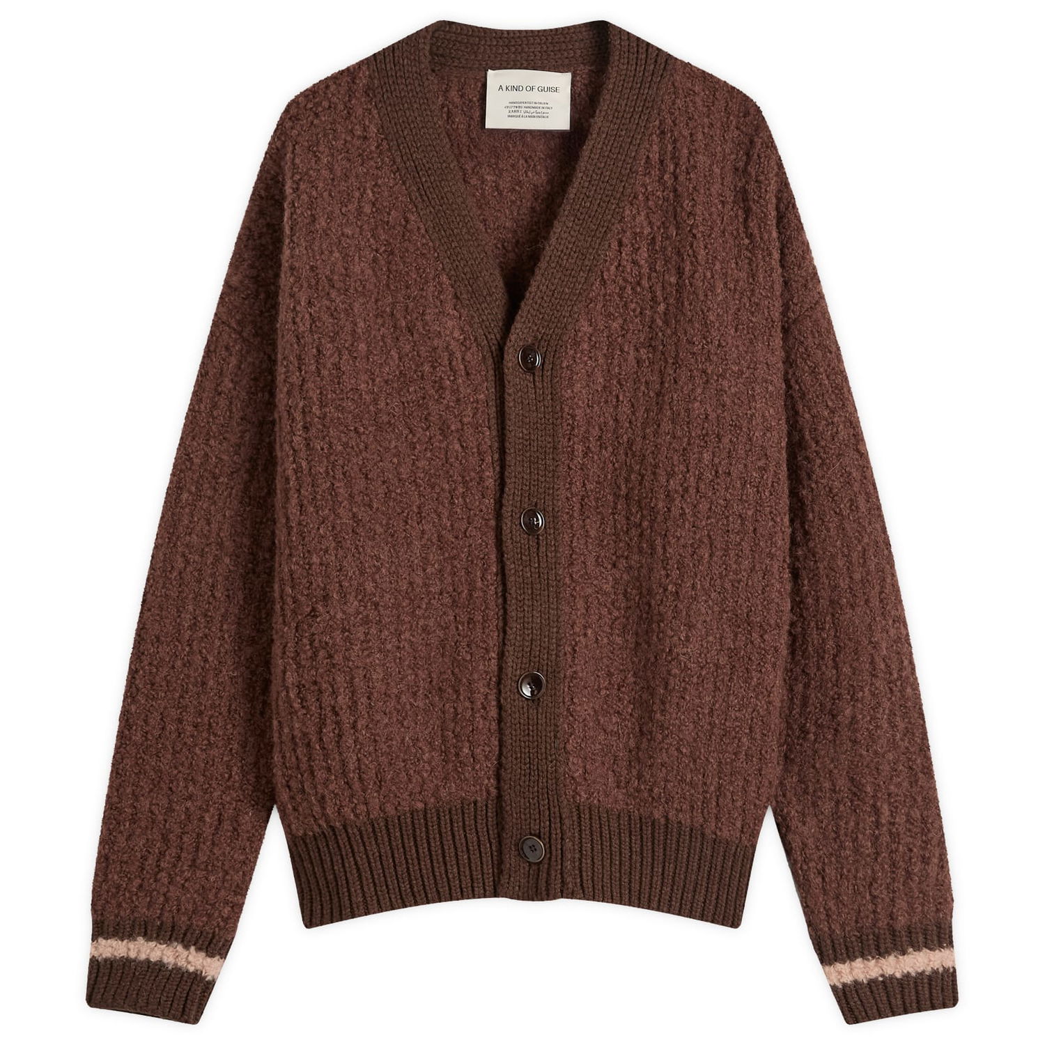 Пуловер A Kind of Guise A Kind of Guise Khuder Knit Cardigan Кафяво | 574-10541-144, 0