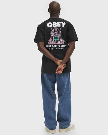 Тениска OBEY Love & Unity Now T-Shirt Черно | 165264103-BLK, 2