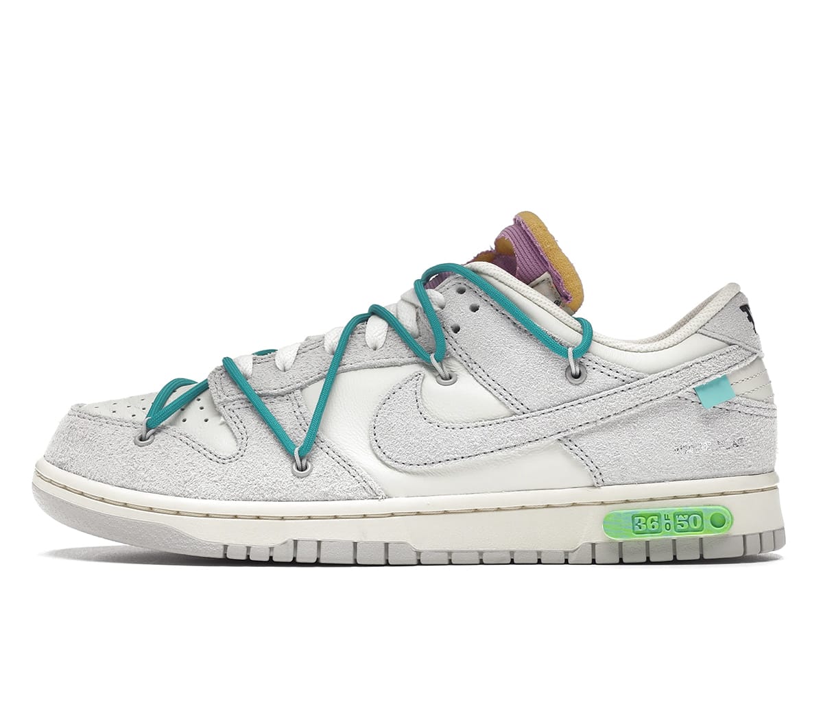 Кецове и обувки Nike Off-White x Dunk Low "Lot 36 of 50" Бяло | DJ0950-107, 0