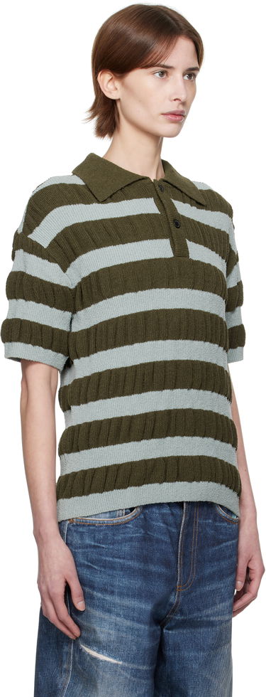Поло тениска Andersson Bell Andersson Bell Bubble Stripe Polo Зелено | atb1246m, 1