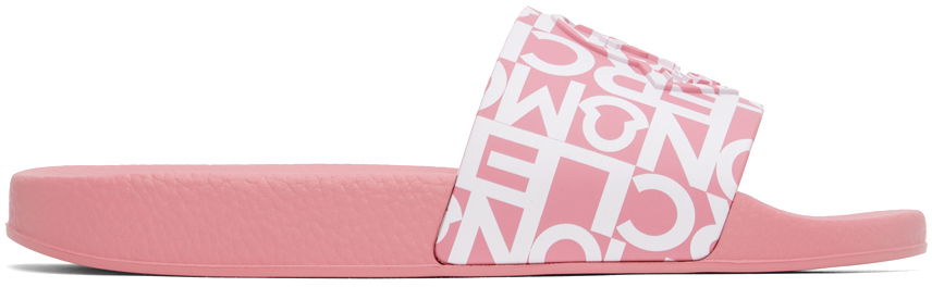 Кецове и обувки Moncler Embossed Slides "Pink" Розово | I109B4C00060M3002, 0