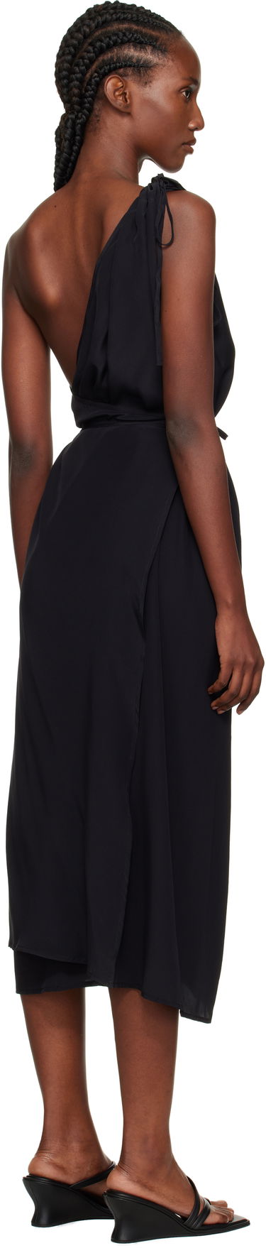 Pокля Baserange Baserange One-Shoulder Midi Dress Черно | DRVI-SC-AU25, 2