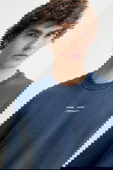 Суитчър Samsoe Samsoe Samsoe Samsoe SAMARCUS Sweatshirt Синьо | M25200035, 3