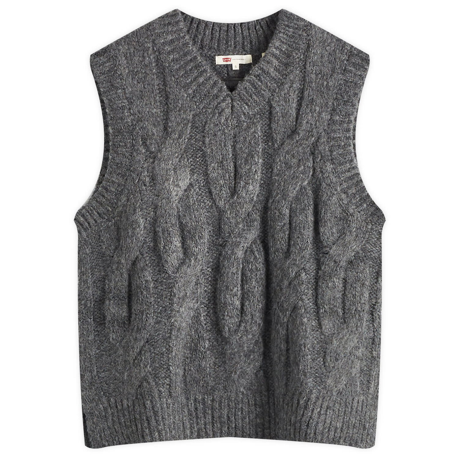 Пуловер Levi's Cable Knit Vest Сиво | A8924-0001, 0