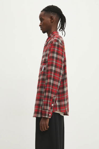 Риза BILLIONAIRE BOYS CLUB Longsleeve Check Shirt Червено | B24322, 1