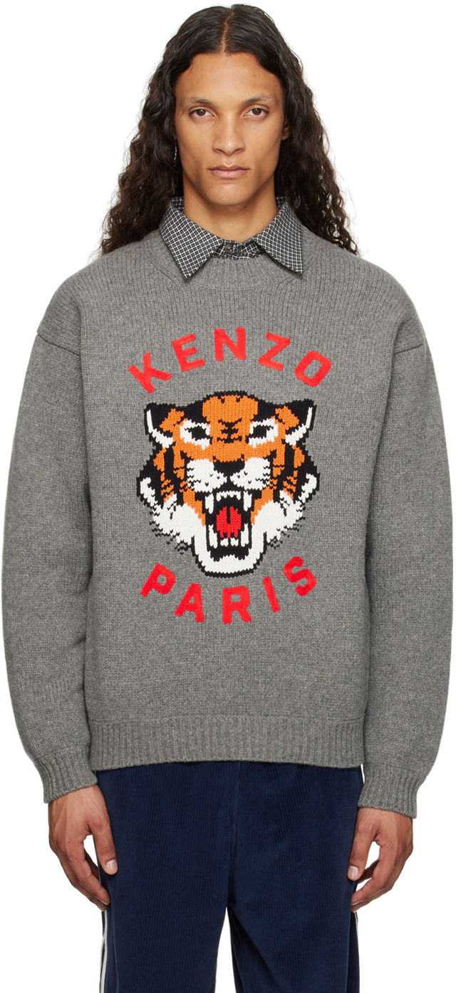 Gray Paris 'Lucky Tiger' Sweater