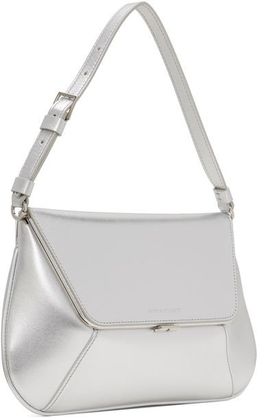 Чанта през рамо Amina Muaddi Amina Muaddi Ami Shoulder Bag Металик | AMI METALLIC NAPPA, 1