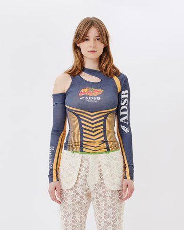 Тениска Andersson Bell ADSB Racing Cut Out T-shirt Тъмно синьо | atb928w, 1