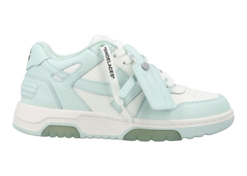 Кецове и обувки Off-White Out Of Office "OOO" Low Mint White W Тюркоазено | OWIA259C99LEA0035101, 0