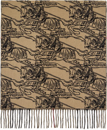 Шал Burberry EKD Cashmere Reversible Scarf Beige Бежово | 8074289, 0