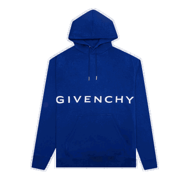 Суитчър Givenchy Classic Fit Bonded Hoodie Тъмно синьо | BMJ0GH3Y78 426, 0