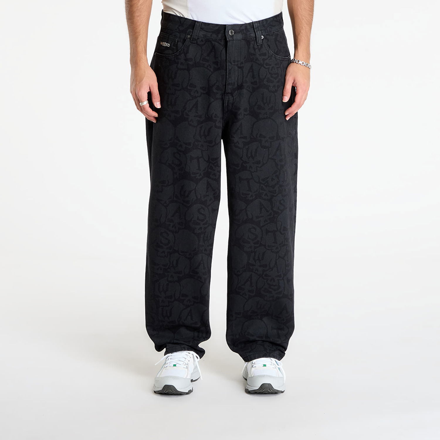 Панталони Wasted Paris Skull Pattern Bury Casper Pants Черно | WP_000329, 0