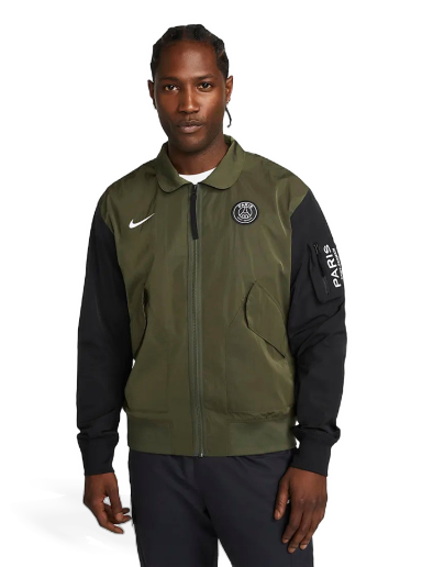 Яке бомбър Nike Paris Saint-Germain Unlined Full-Zip Bomber Jacket Кафяво | DQ8972-325