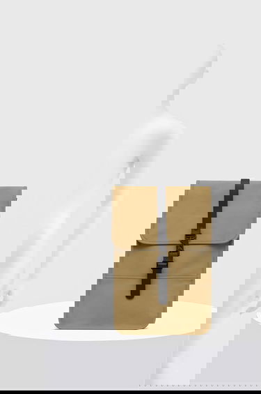 Раница Rains Smooth Flap-Top Backpack Mini W3 Бежово | 13020.44, 5