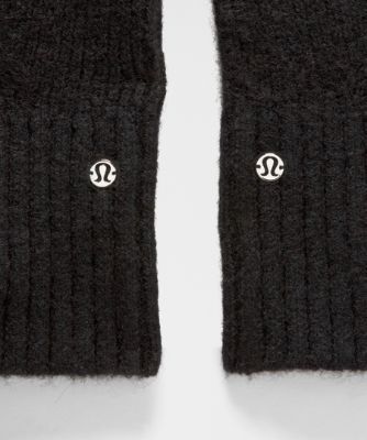 Ръкавици lululemon Lululemon Alpaca Wool-Blend Mittens with String, M/L Черно | prod20004055, 3