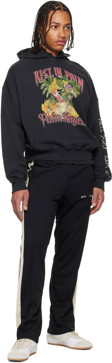 Суитчър Palm Angels 'Rest In Palm' Hell Surf Tour 23 Loose Hoodie Черно | PMBB17IF25FLE0011084, 3
