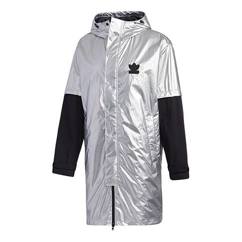 Дъждобран adidas Originals Originals Liquid Metal Hooded Windbreaker Металик | GT7292, 0