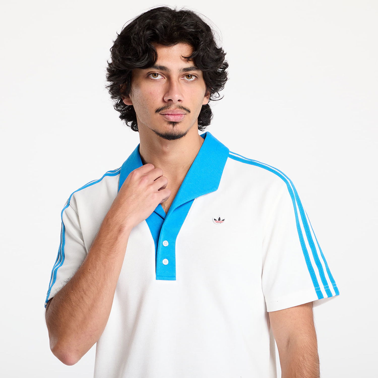 Поло тениска adidas Originals Short Sleeve Polo Shirt Бяло | JE9585, 1